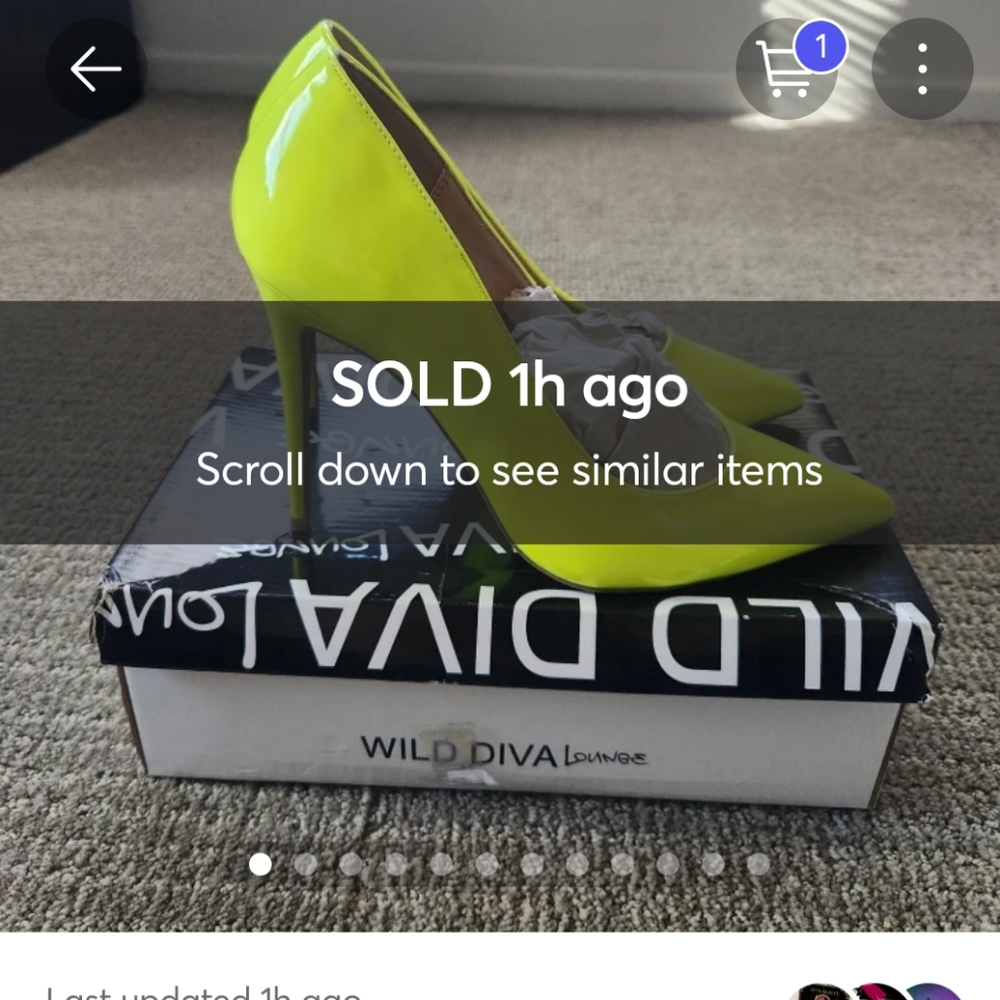 Neon heels size 9